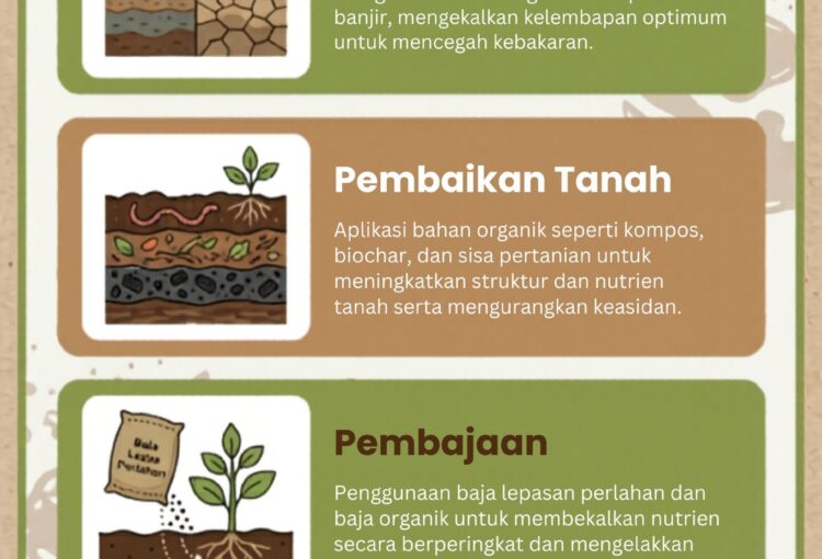 CARA PENGURUSAN TANAH GAMBUT