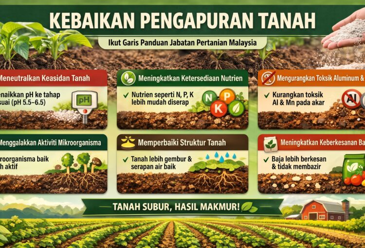 PENGAPURAN TANAH: LANGKAH PENTING MENINGKATKAN KESUBURAN DAN PRODUKTIVITI TANAMAN