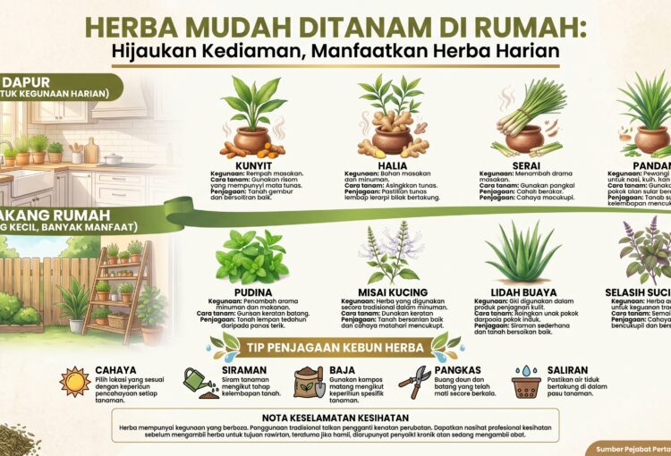 KEBUN HERBA DI RUMAH: MANFAATKAN RUANG KECIL, SEMARAKKAN GAYA HIDUP HIJAU