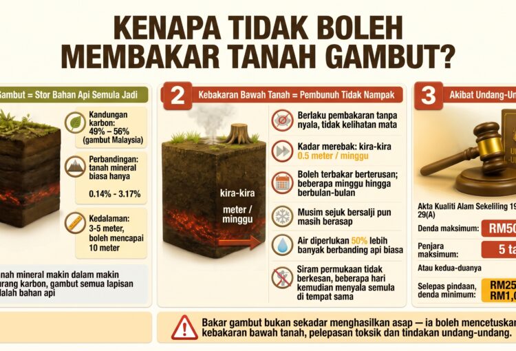 ELAKKAN PEMBAKARAN TANAH GAMBUT, LINDUNGI ALAM SEKITAR DAN KELANGSUNGAN PERTANIAN